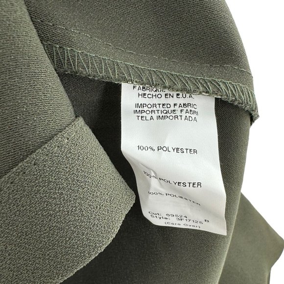 NEW/NWT Fifteen Twenty Olive Green Balloon Sleeve Button Front Shirt Size Medium - Picture 5 of 5